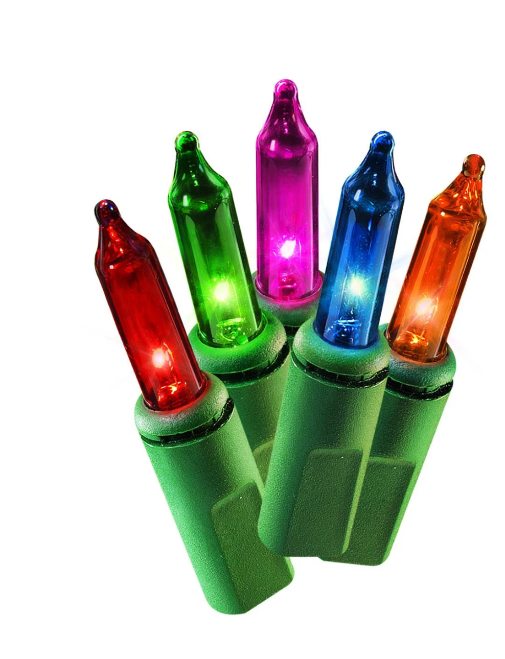 100-Count Multi-Color Incandescent Mini Christmas String Lights, 21 ft, by Holiday Time