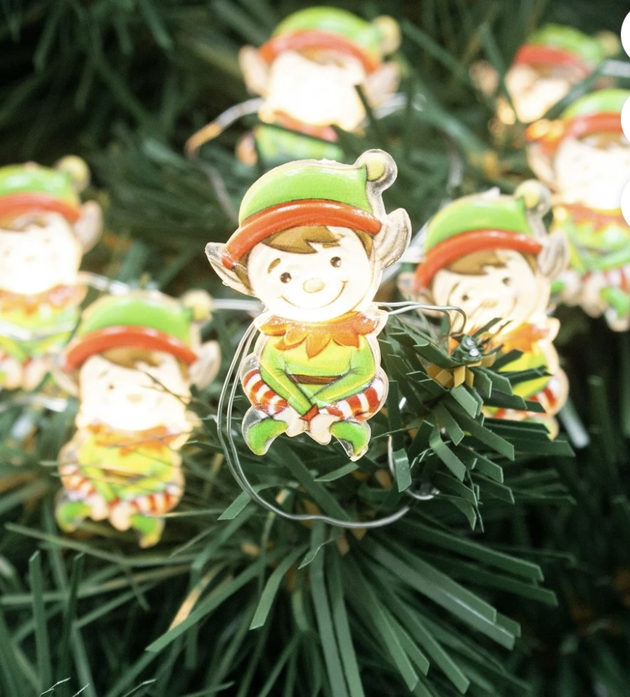 18-Count LED Elf Christmas String Lights, 7 ft, by Holiday Time