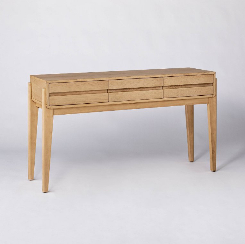 Threshold Herriman Wooden Console Table with Drawers Natural - Designed with Studio McGee