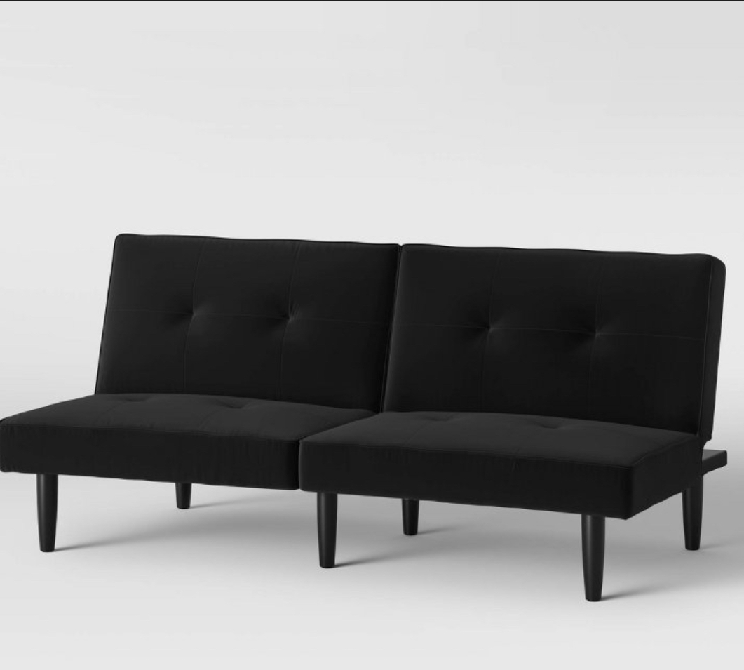 Futon Sofa Black - Room Essentials™