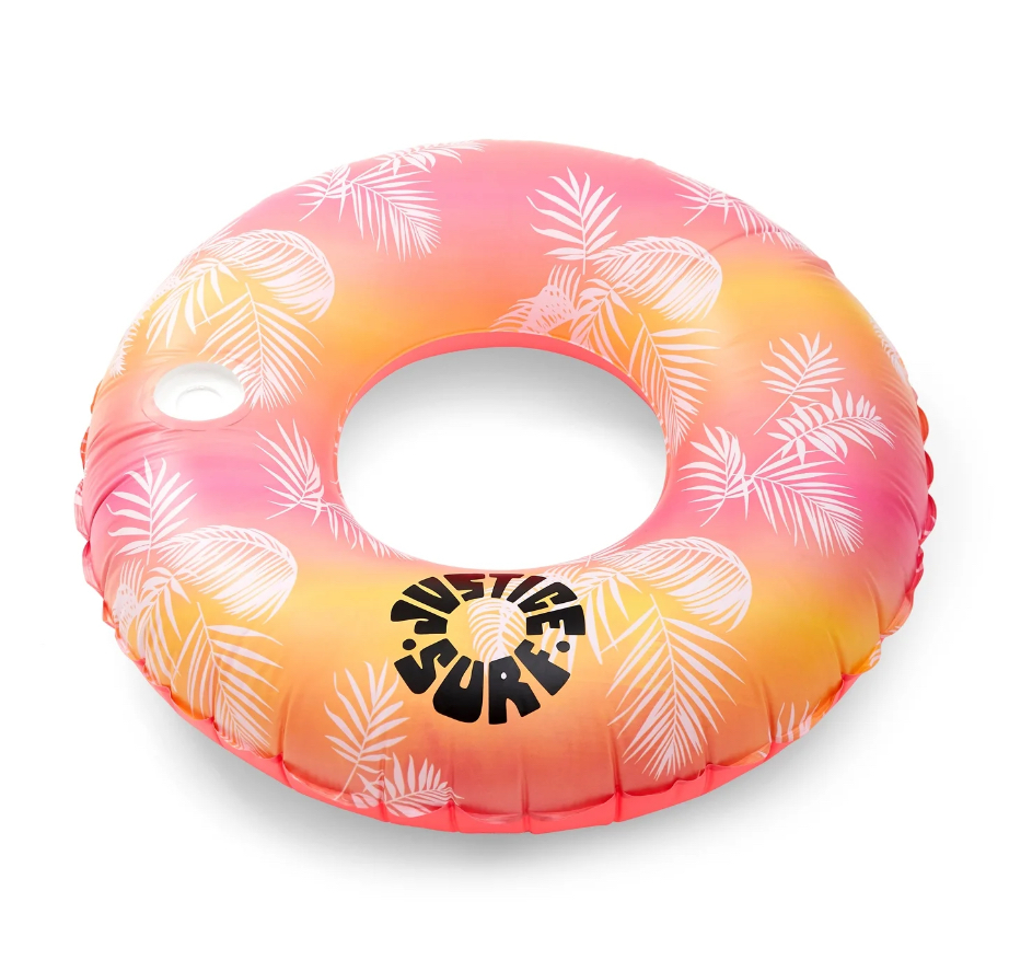 Justice Inflatable Pool Float-Waterproof Speaker & Lights, Multicolor, Age 6+, for Adults, Unisex
