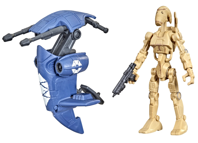 Star Wars Mission Fleet Gear Class Battle Droid Battle Droid Destruction Figure & Vehicle