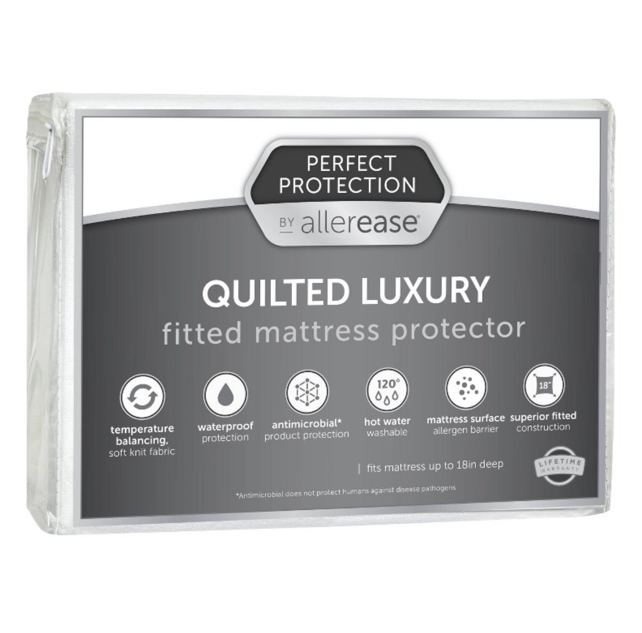 Allerease Twin Perfect Protection Quilted Luxury Waterproof Machine Washable Fitted Mattress Protector: Hypoallergenic, STANDARD 100 by OEKO-TEX