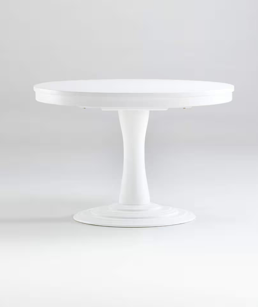 Aniston White 45" Round Extension Dining Table