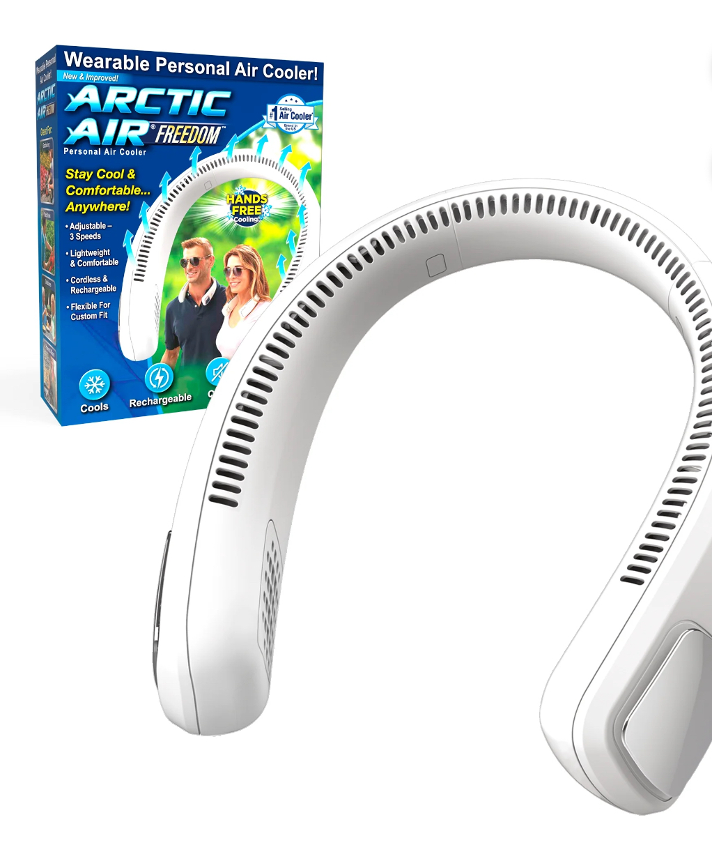 Arctic Air Freedom Wearable Personal Neck Cooler and Air Cooler, as Seen On TV