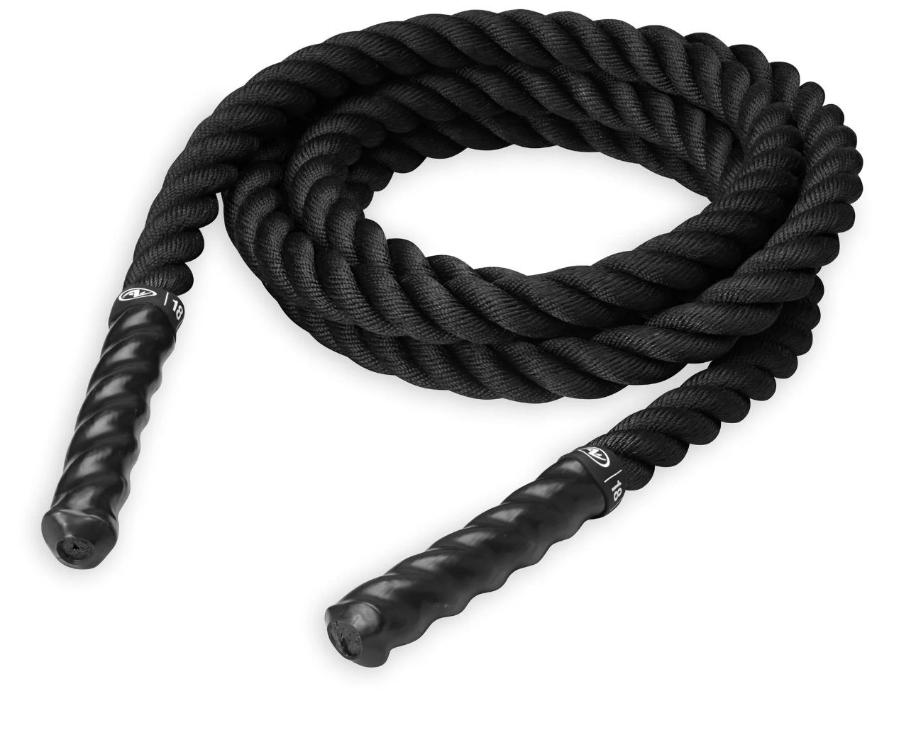 Athletic Works Conditioning Rope, 18 Feet, Black, 10 Pounds