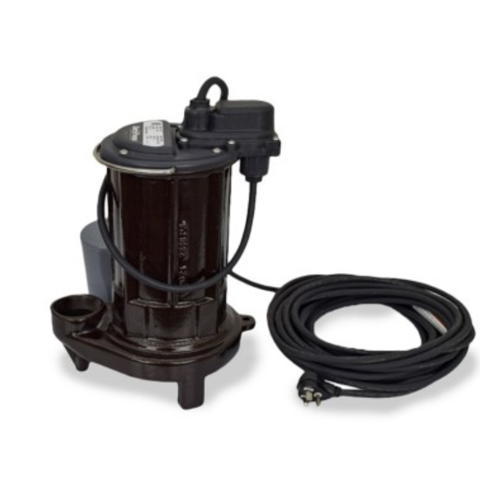 Automatic Sump/Effluent Pump w/ Wide Angle Float Switch, 35' cord, 1/2 HP, 115V