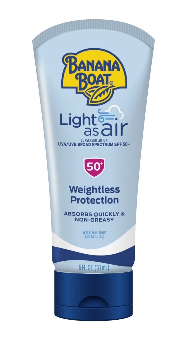 Banana Boat Light As Air Sunscreen Lotion SPF 50, 6oz