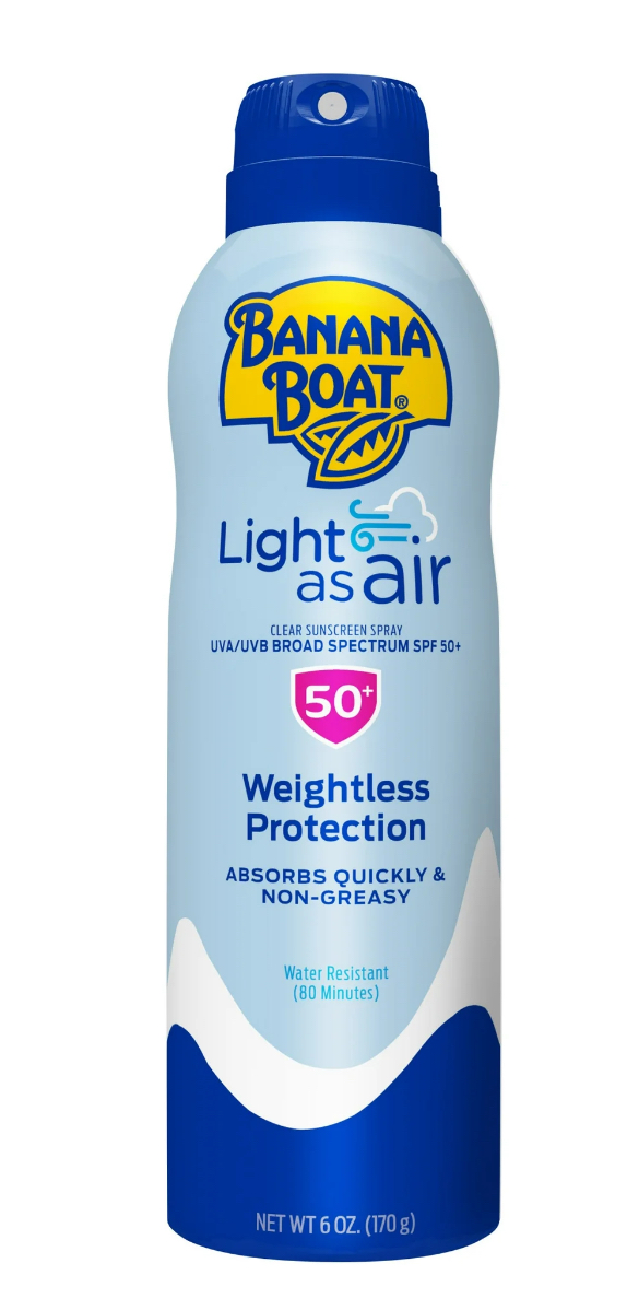 Banana Boat Light As Air Sunscreen Spray SPF 50, 6oz