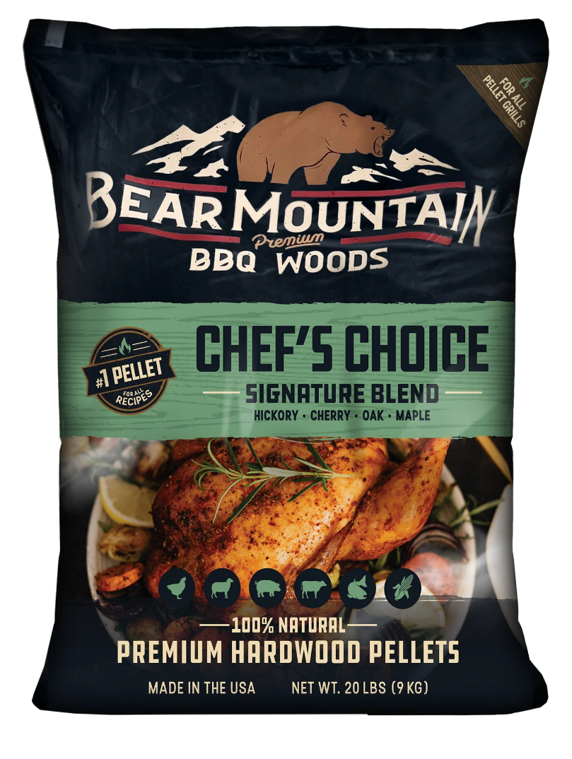 Bear Mountain Premium BBQ Woods Chef's Choice BBQ Wood Pellets 20 lbs., 1 Bag