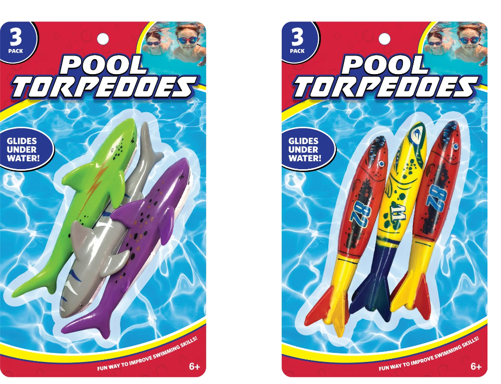 Best Brands Pool Torpedos for Kids. (3 count)