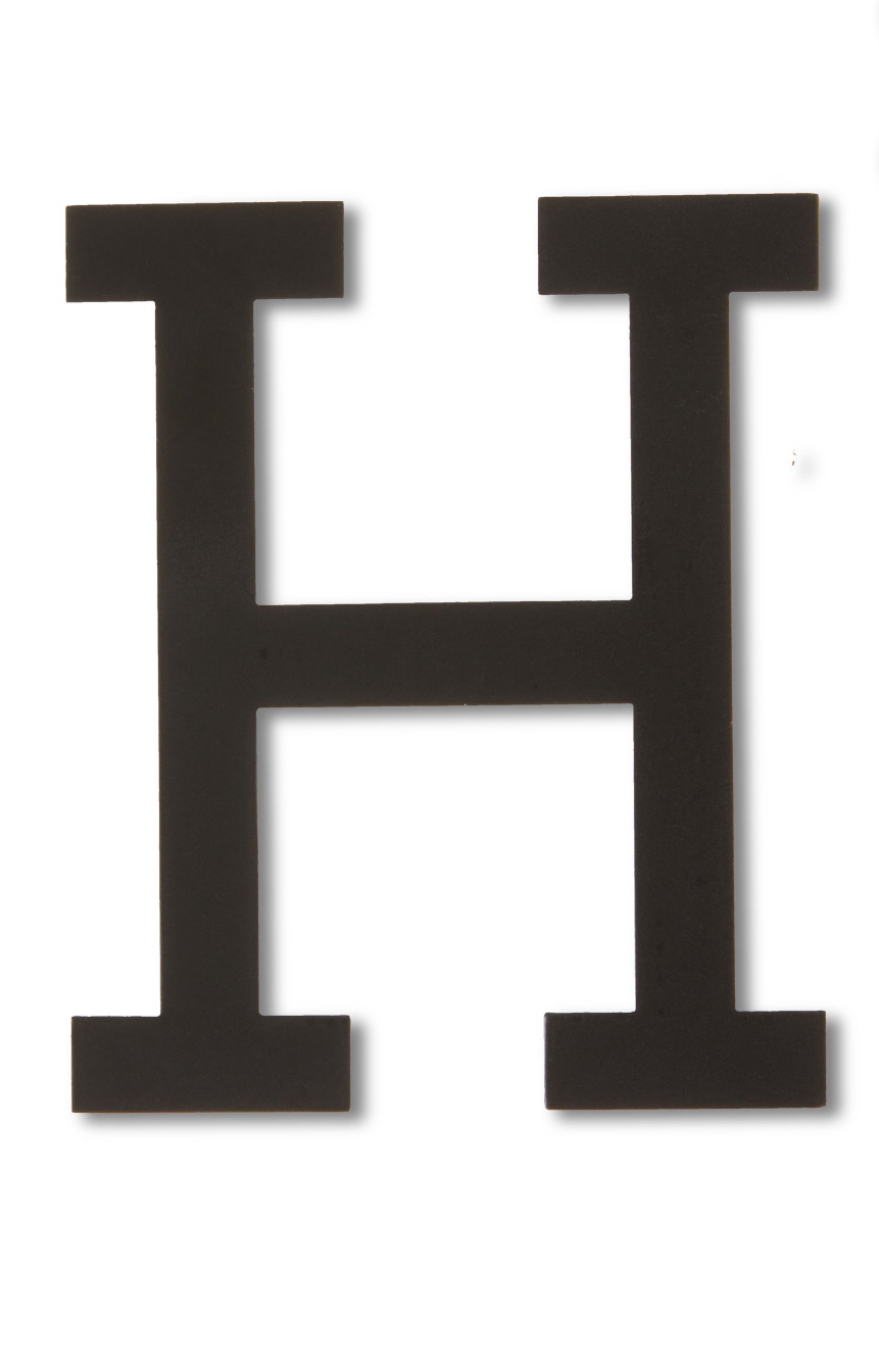 Black Letter Stocking Ornament, H, 5", by Holiday Time