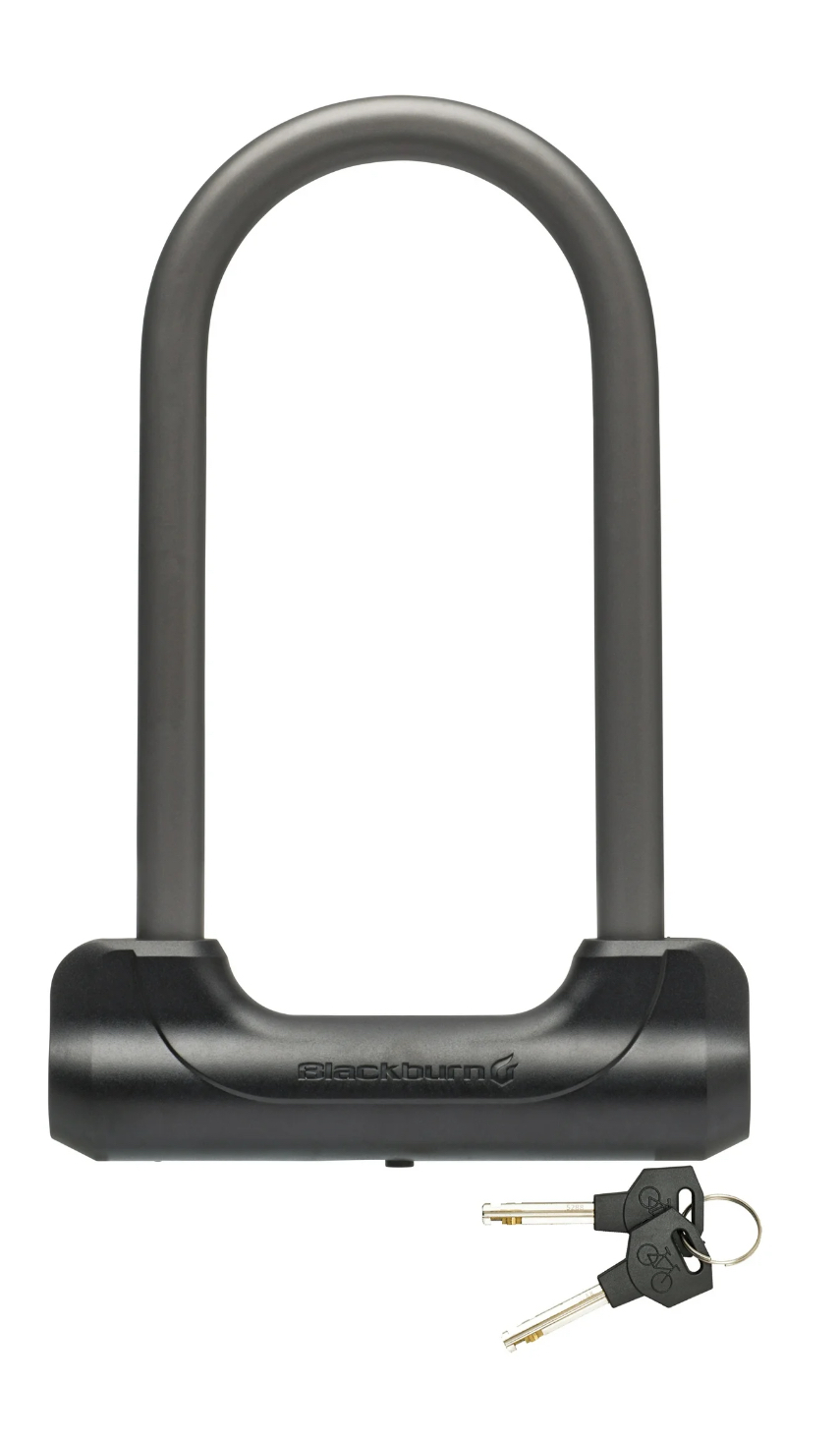 Blackburn 10" Bicycle U-Lock with Anti-Pivot Steel Shackle (Key Lock), Black
