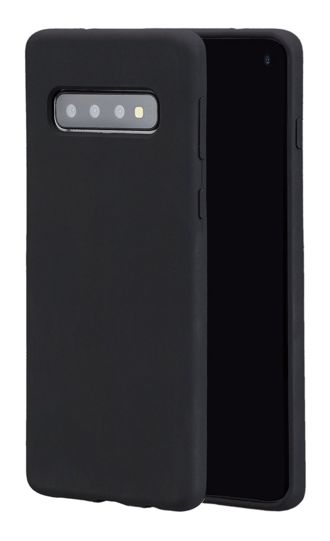 Blackweb Samsung Galaxy S10 Soft Touch Silicone Case, Black