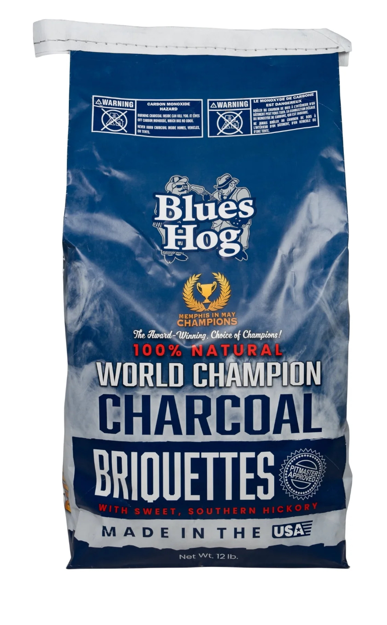 Blues Hog Charcoal Briquettes, Single Sourced for Heat & Smoke Consistency, 12 lbs