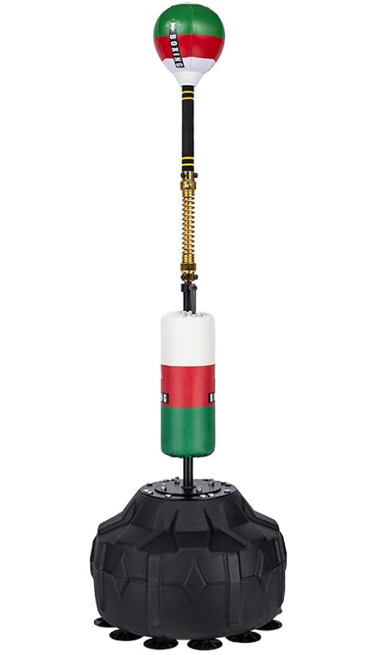 Boxing Speed Ball Cobra Bag, Punching Reflex Boxing Bag with Stand, Height Adjustable Freestanding Speed Trainer with Boxing Gloves
