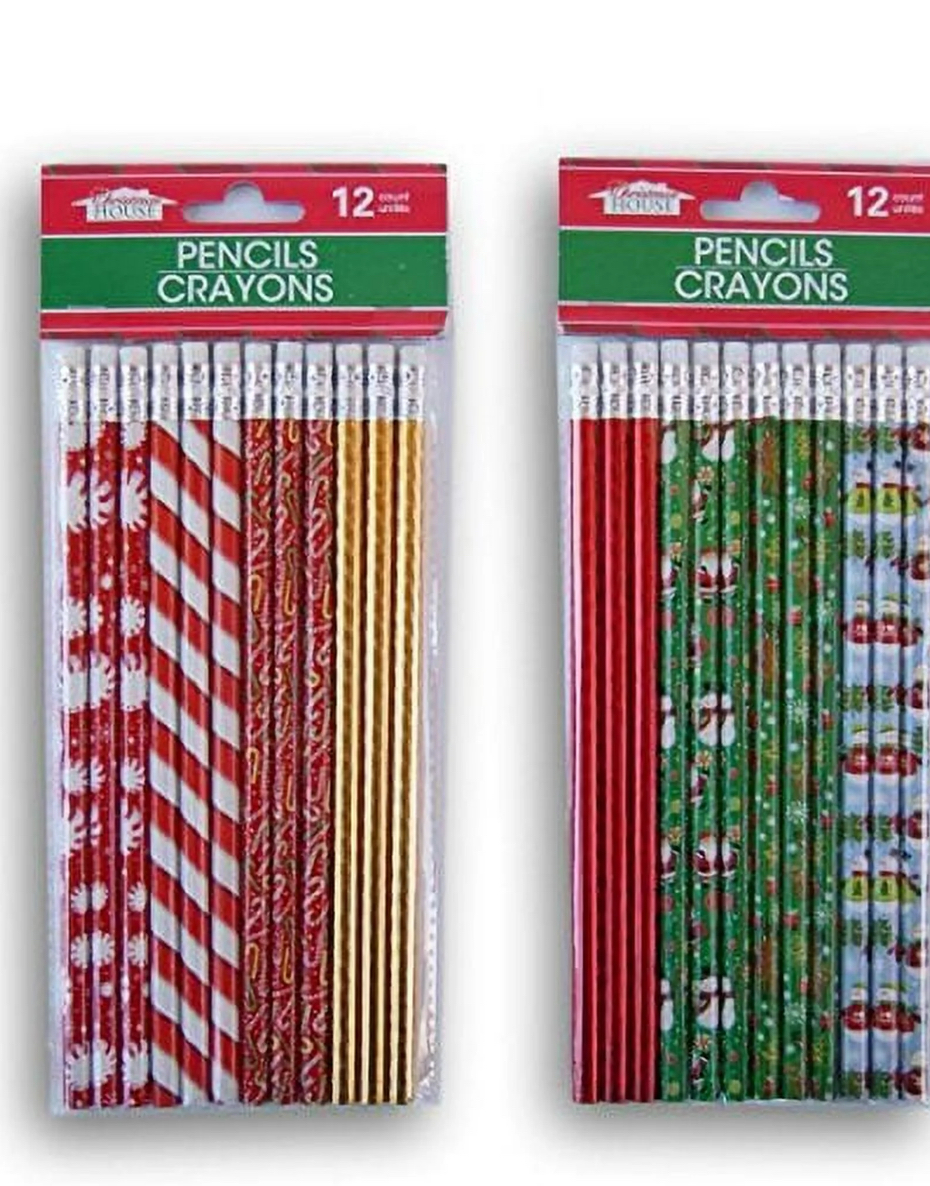 Christmas Winter Themed Pencil Set - 24 Count