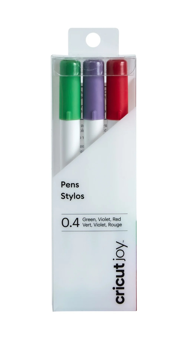 Cricut Joy'™ Fine Point Pens 0.4, Red/Green/Violet (3 count), Fine Point