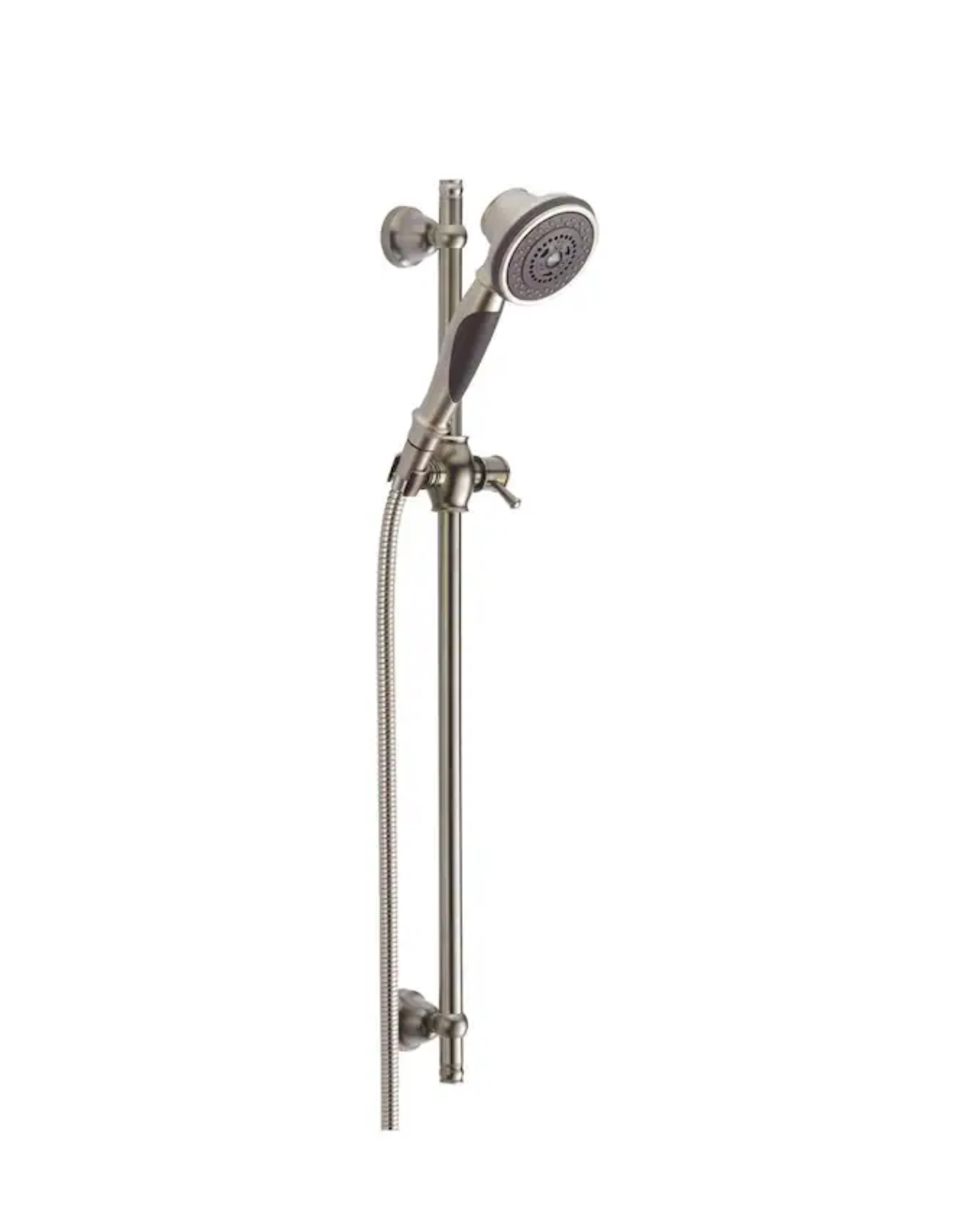 Delta 3-Settings Stainless 4.72-in Round Handheld Shower Head 1.75 GPM