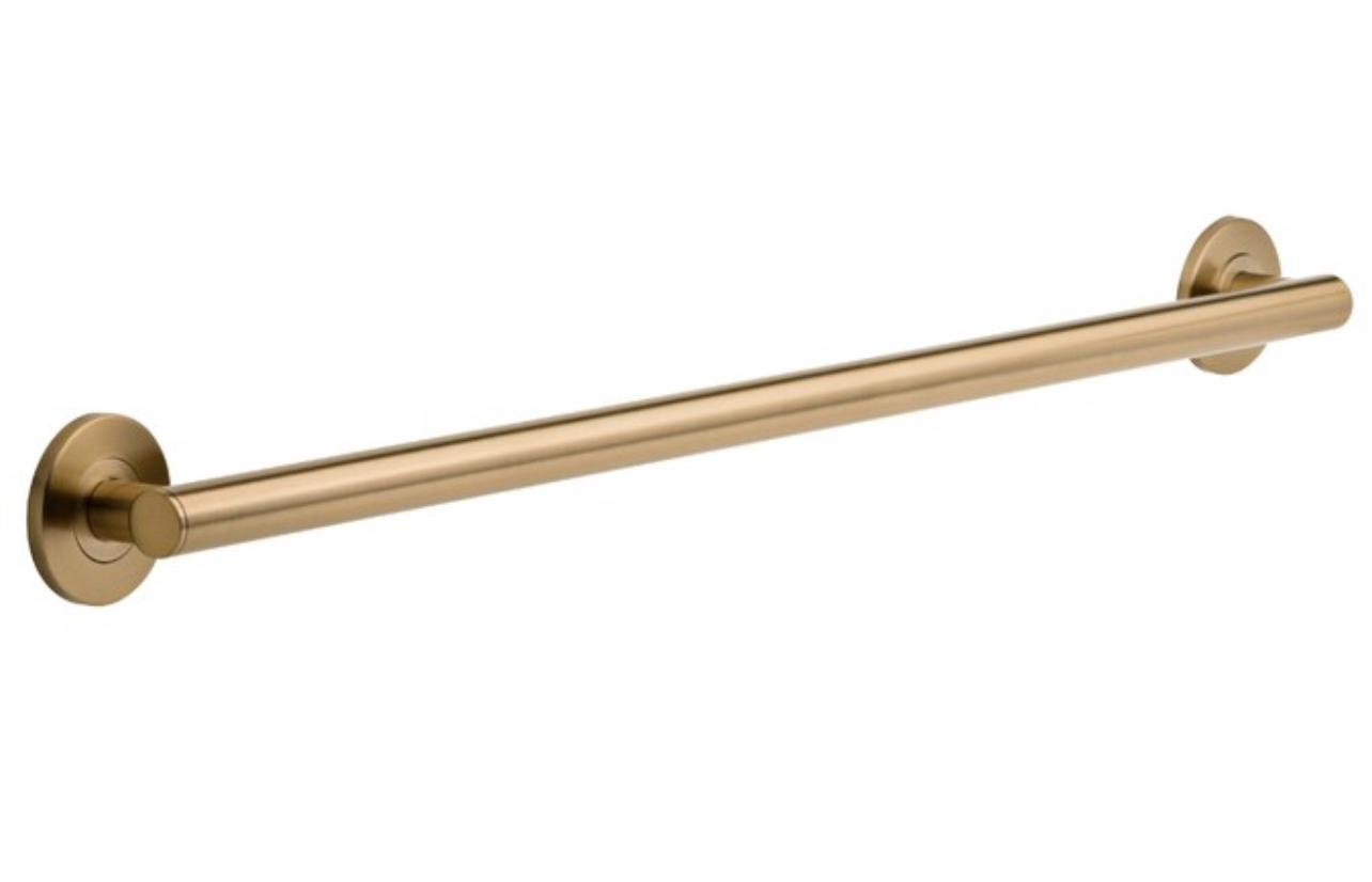 Delta Contemporary 36-in Champagne Bronze Wall Mount ADA Compliant Grab Bar (500-Ib