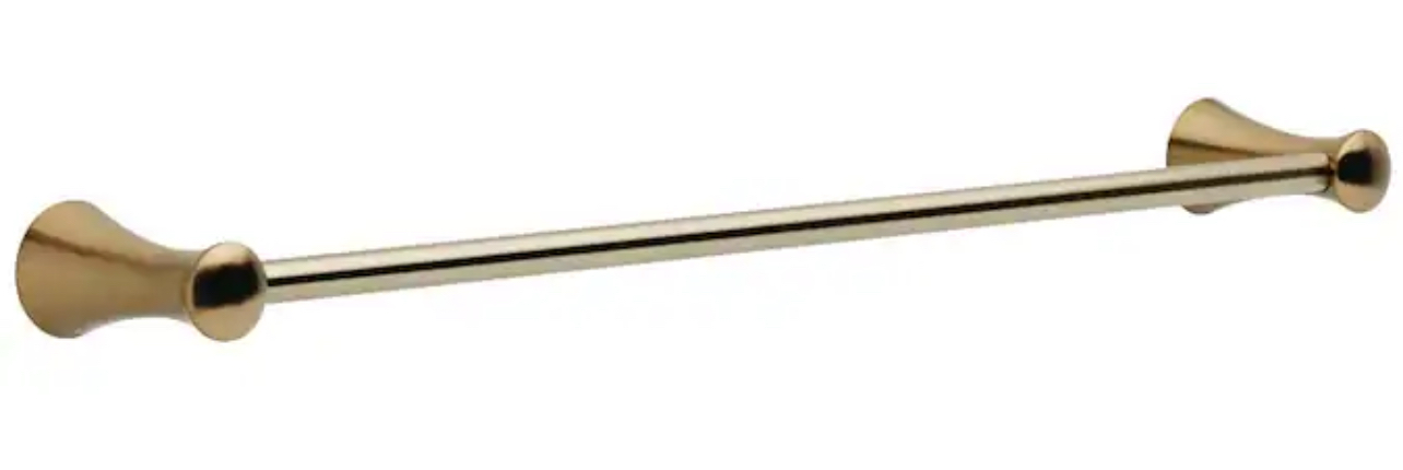 Delta Lahara 24-in Champagne Bronze Wall mount Single Towel Bar