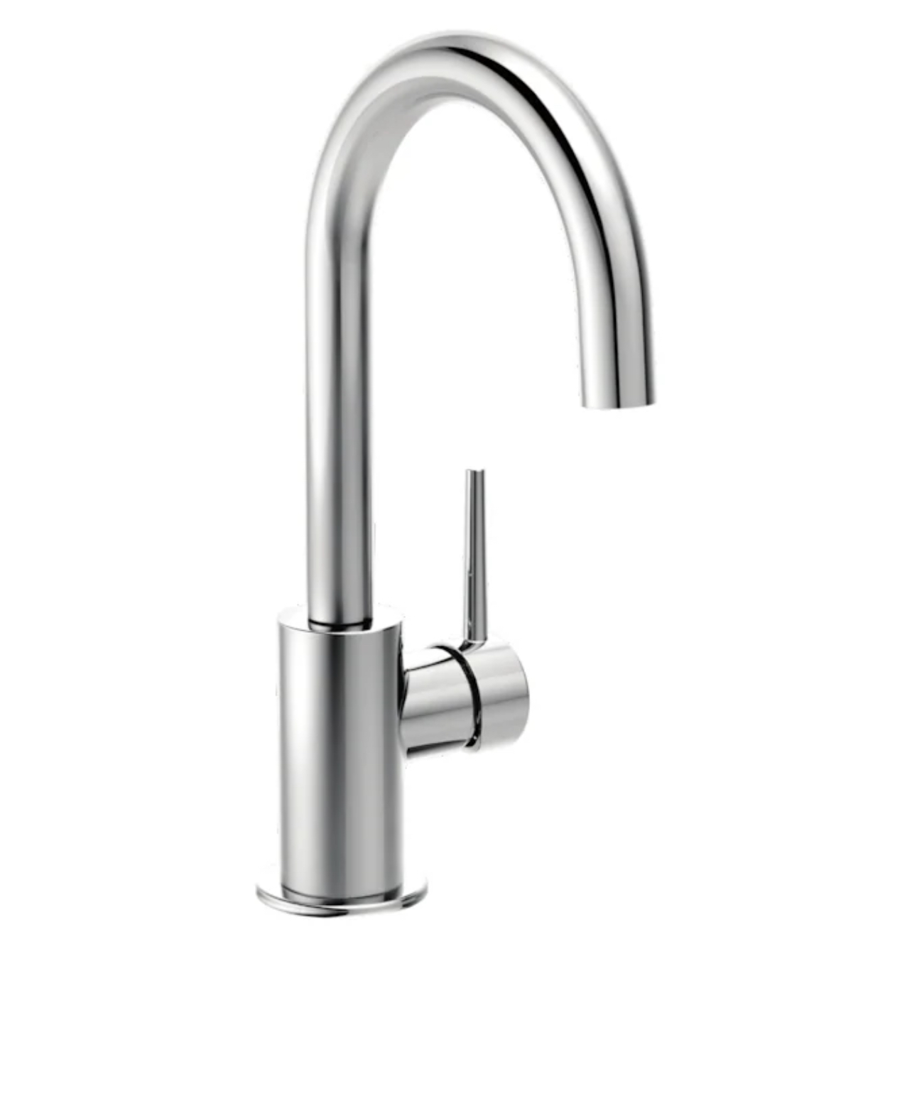 Delta Trinsic Chrome Single Handle Deck-mount Handle Residential Bar and prep Kitchen Faucet