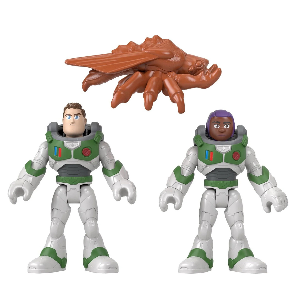 Disney and Pixar Lightyear, Imaginext Buzz Lightyear & Alisha Hawthorne Figure Set, 3 Pieces