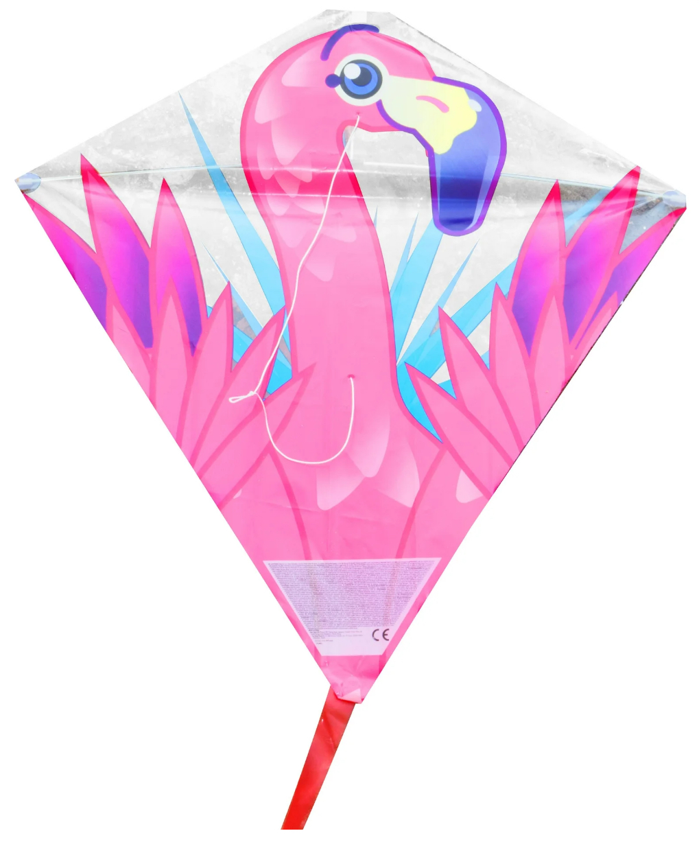 EOLO KITES Ready2Fly POP UP 22 in Flamingo Kite. Reusable Tote Included! Ages 4+