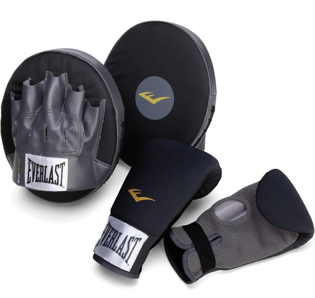 Everlast 3010 Boxing Fitness Kit, Black/Grey