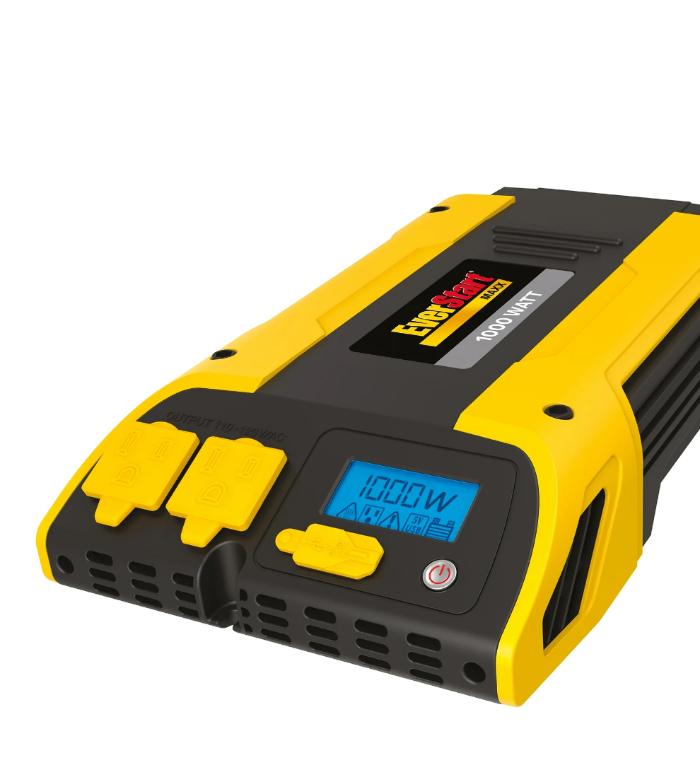 EverStart 1000 Watt Power Inverter with USB (PC1000E) in Yellow and Black