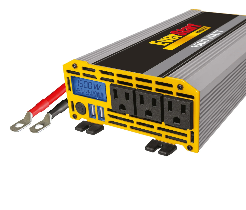 EverStart Maxx 1500 Watt Automotive Power Inverter with USB Power and Digital Display (PC1500E) - New