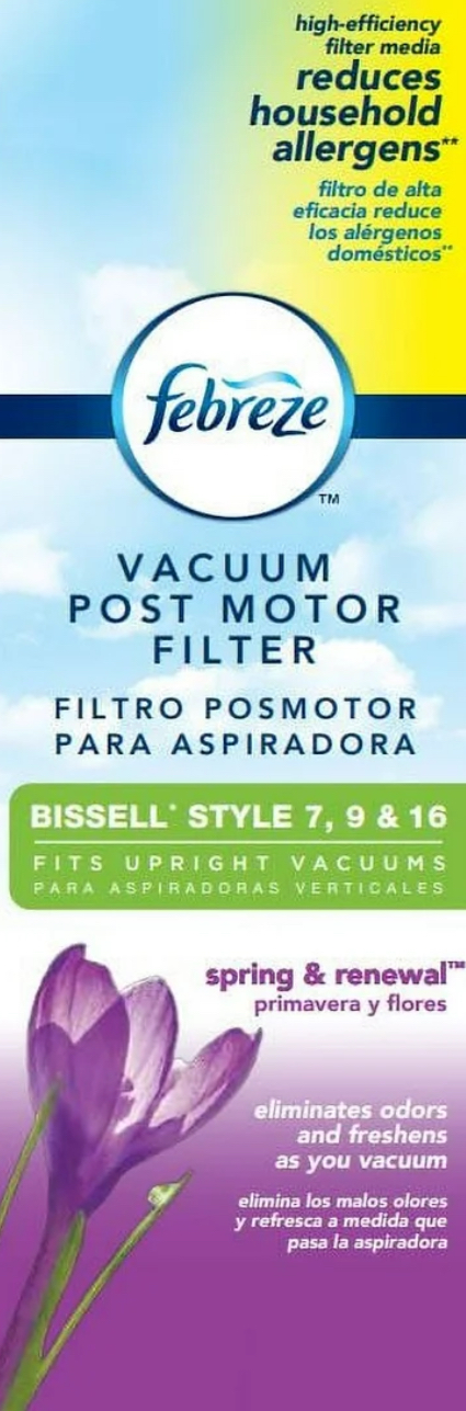 Febreze Spring & Renewal Scent BISSELL Style 7, 9 & 16 Vacuum Filter, 27W83