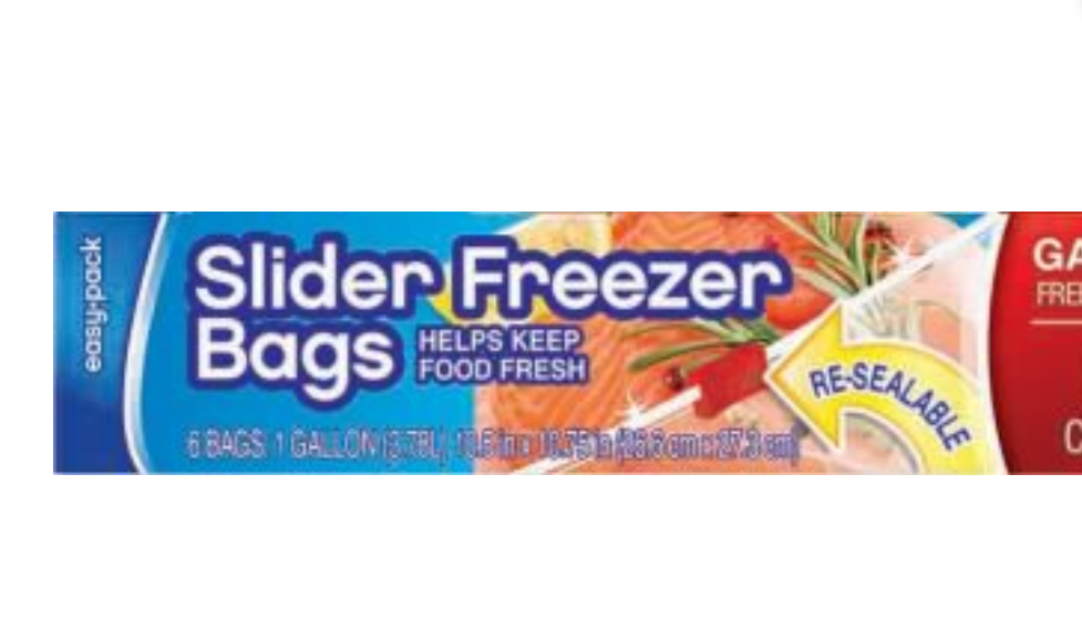 FLP Reclosable - Zip Top Slider Freezer, 1 gal