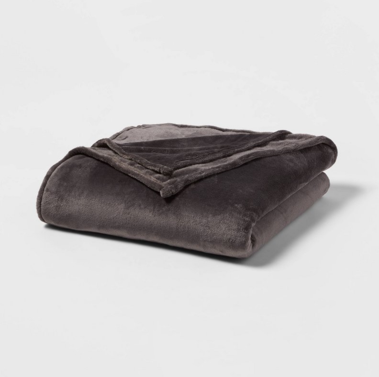 Full/Queen Microplush Bed Blanket Hot Coffee - Threshold™: Cozy Polyester, Machine Washable, No Fill