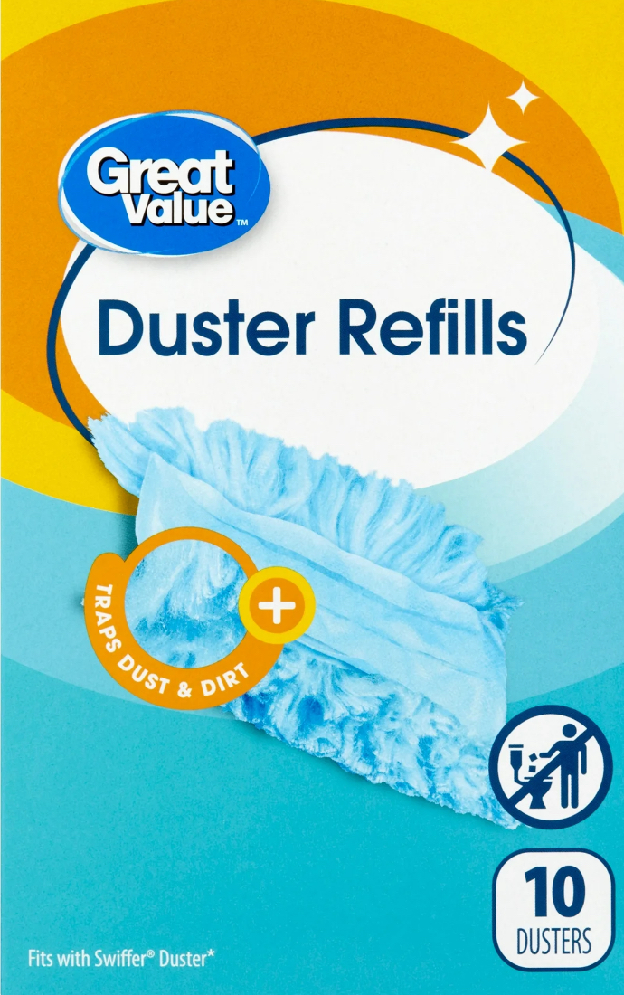 Great Value 180 Duster Refill, 10 Count