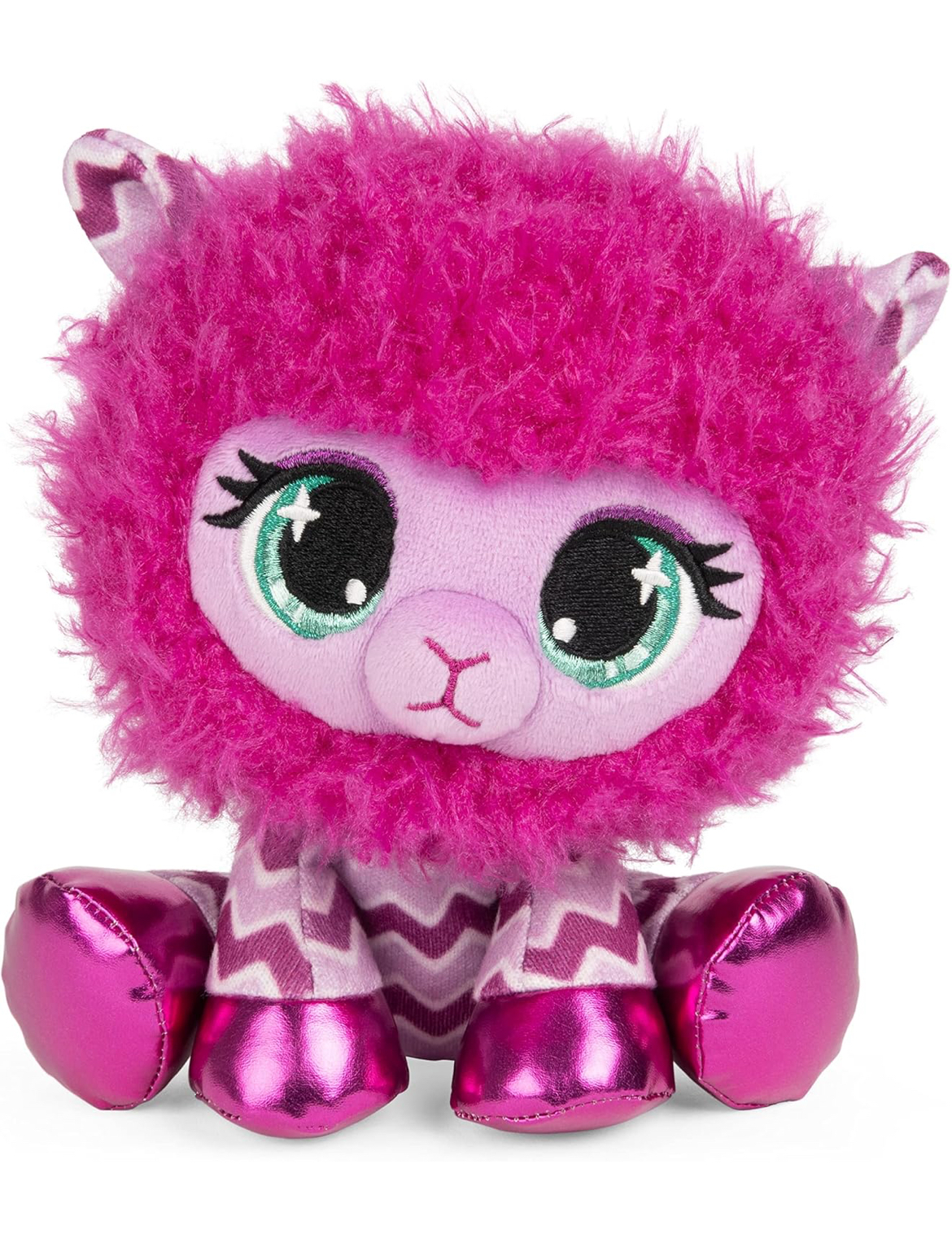 GUND Official, P.Lushes Cute Designer Fashion Collectable Pets Shelly O’Llama Premium Stylish Stuffed Animal Soft Plush, Pink, 15.2cm Soft Toy for Girls and Boys Aged 3 Years and Up