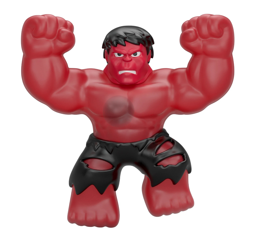 Heroes of Goo Jit Zu Goo Shifters Marvel Stretchy hero,4.2" Red Smash Hulk, Ages 4+