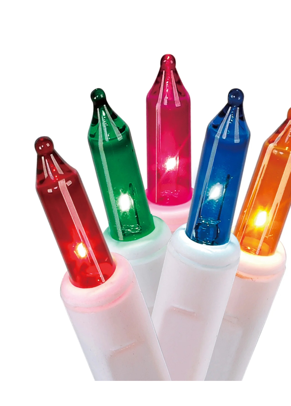 Holiday Time Multi-Color incandescent Mini Lights Holiday Lighting, 22.5 ft, by Holiday Time