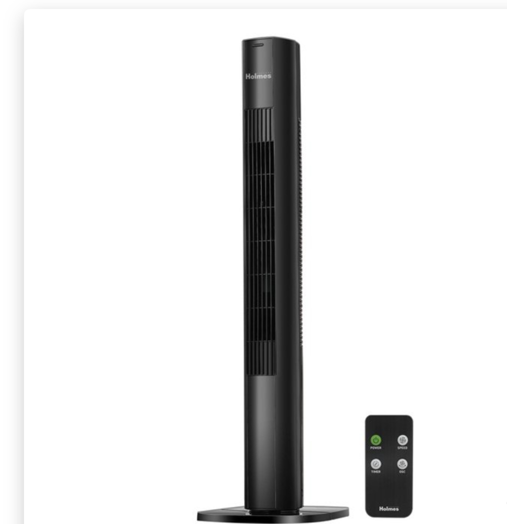 Holmes 36" Digital Tower Oscillating Fan Black