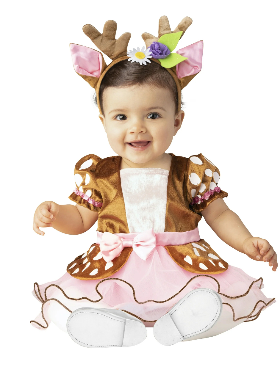 InCharacter Costumes Deer Tutu Halloween Costume Set Female, Infant, Brown