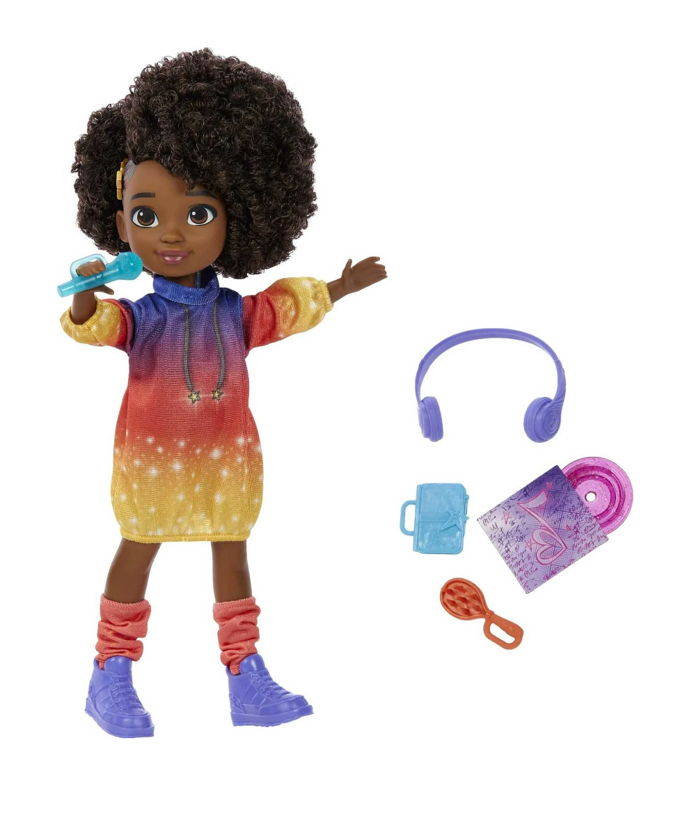 Karma's World Singing Star Karma Doll with Music Accessories & Collectible Record