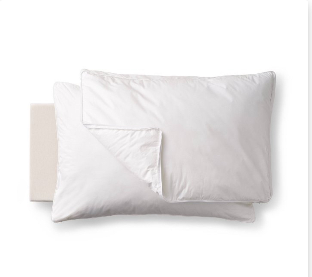 King Medium Machine Washable Customizable Feather And Down Bed Pillow Insert White