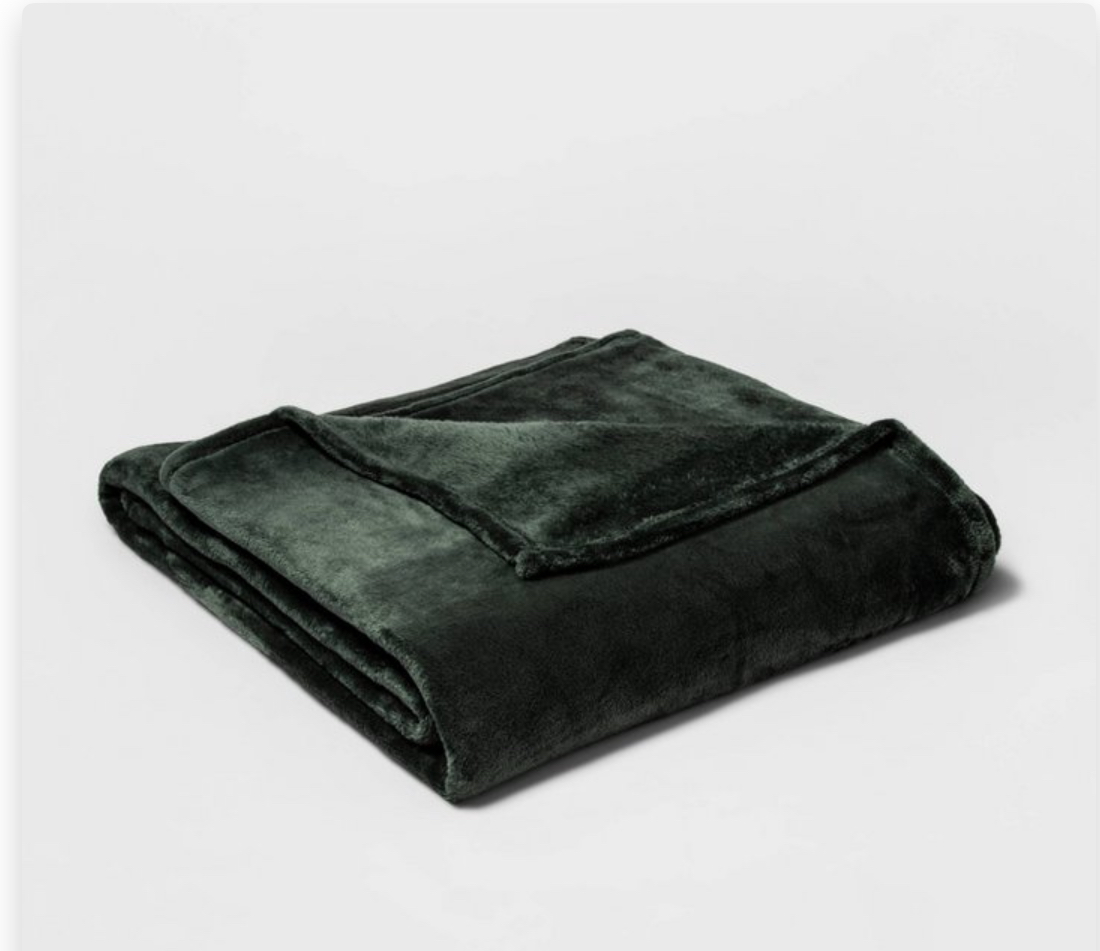 King Microplush Bed Blanket Pine- Threshold