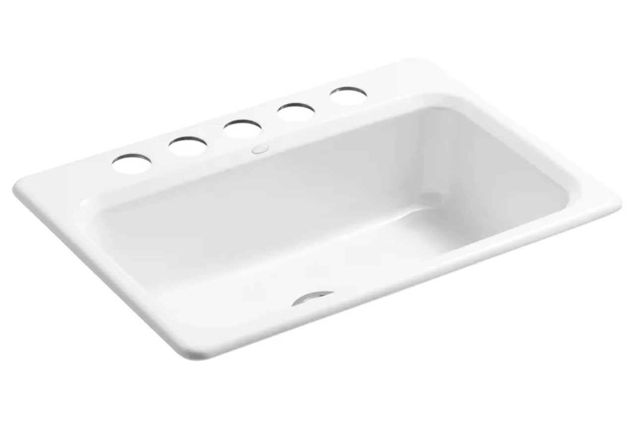 Kohler Bakersfield™ 31" L x 22" W Undermount Kitchen Sink