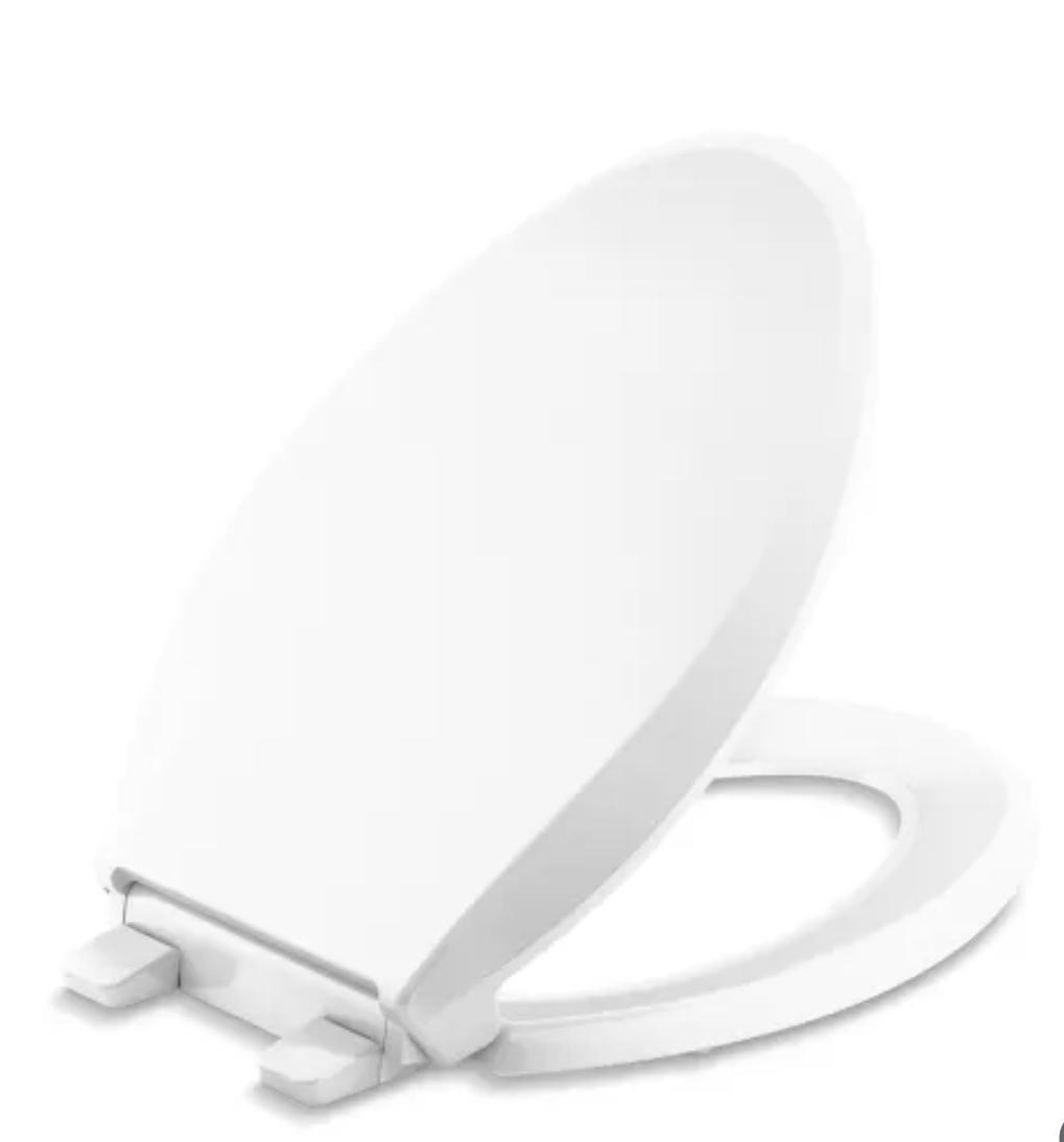 Kohler Cachet Elongated Closed-Front Toilet Seat with Soft Close and Quick Release