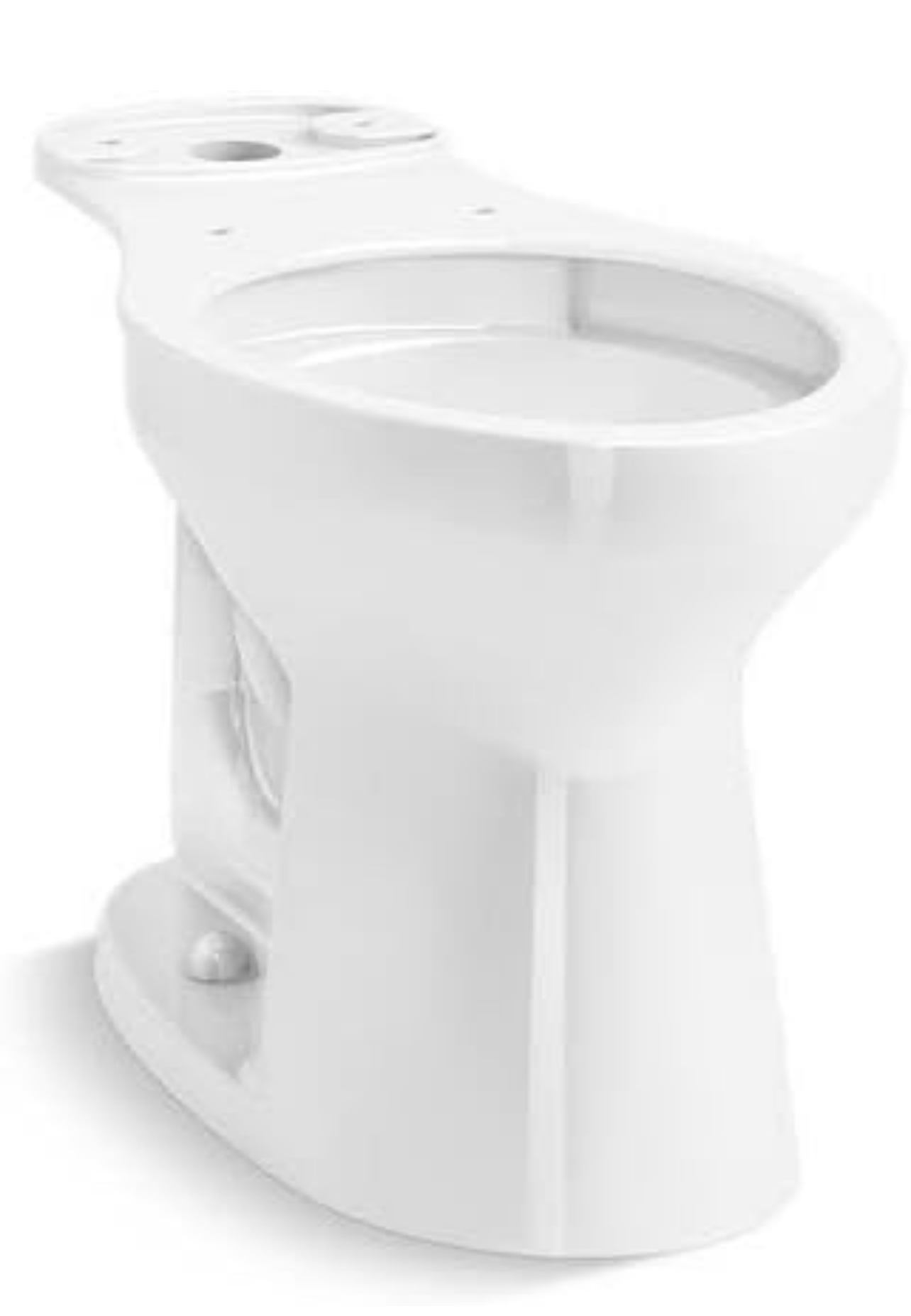 KOHLER Cimarron Comfort Height Elongated Toilet Bowl with Revolution 360 Flushing, Chair-Height Toilet Bowl Only, White