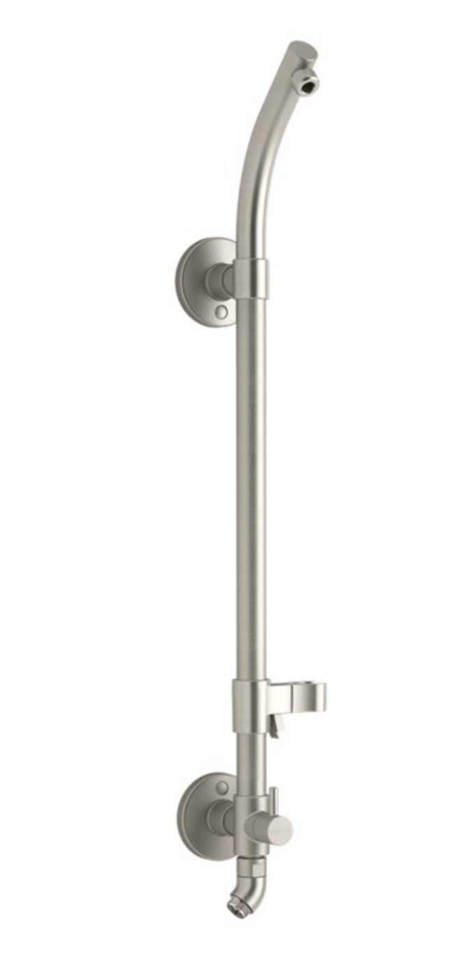 KOHLER HydroRail-S Vibrant Brushed Nickel 27-Inches Universal Shower Slide bar