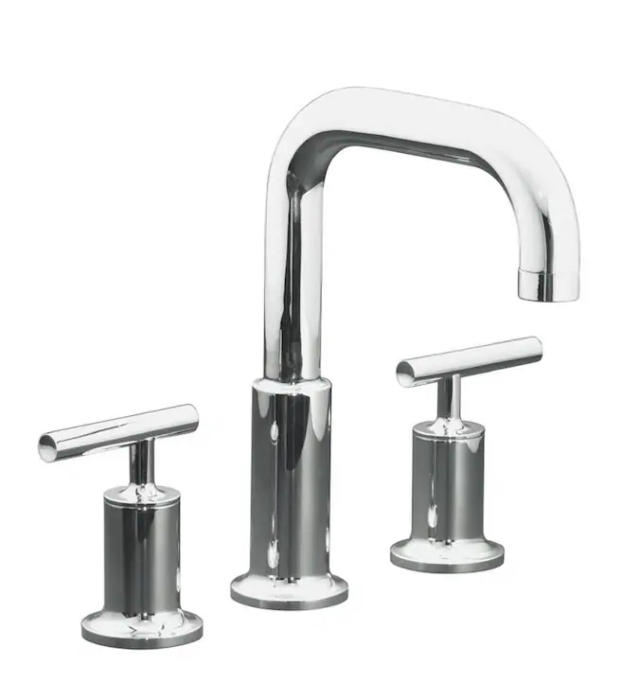 Kohler Purist 1.2 GPM Widespread Bathroom Faucet with Pop-Up Drain Assembly