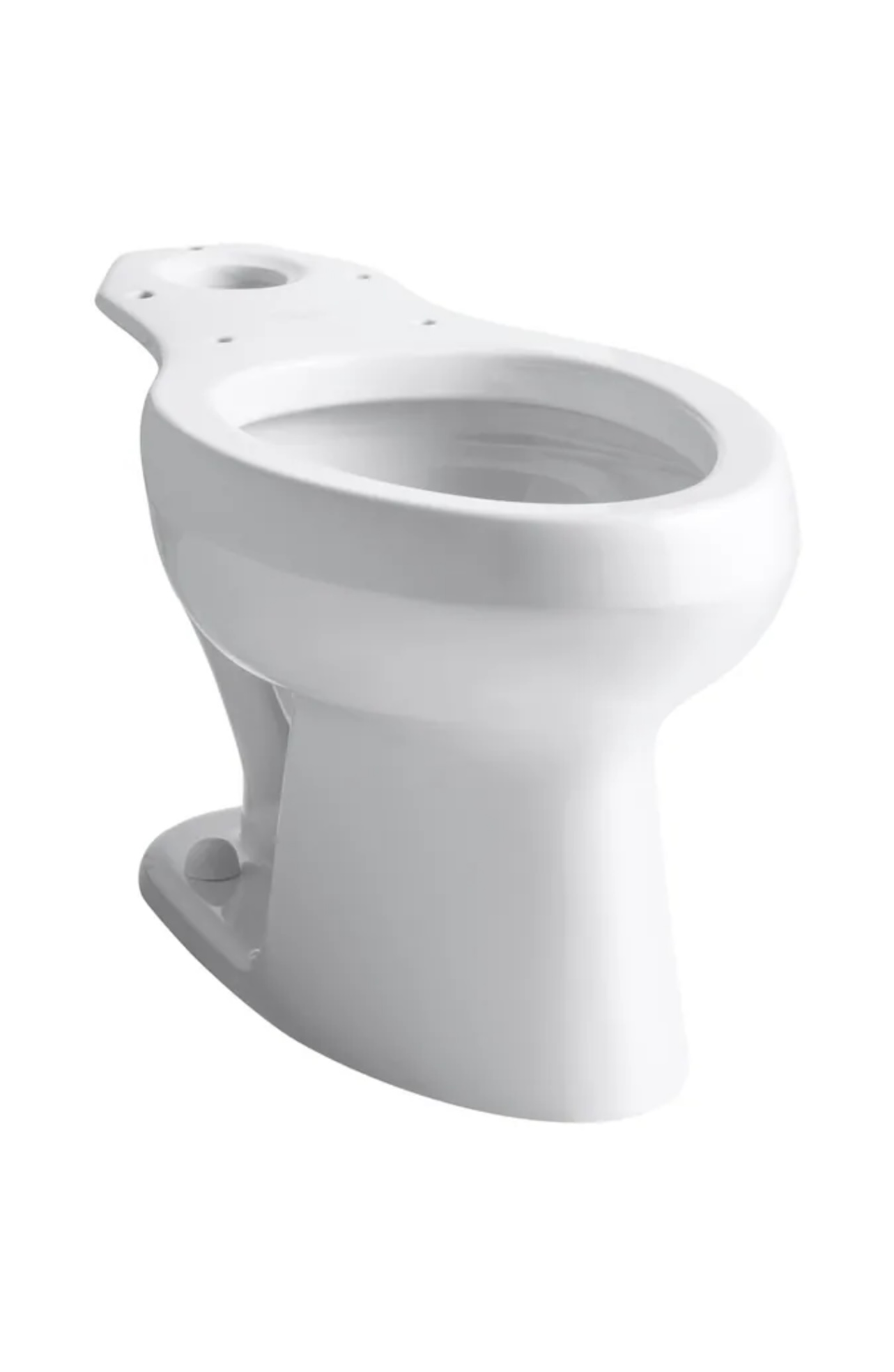 KOHLER Wellworth White Elongated Standard Height Toilet Bowl 12-in Rough-In
