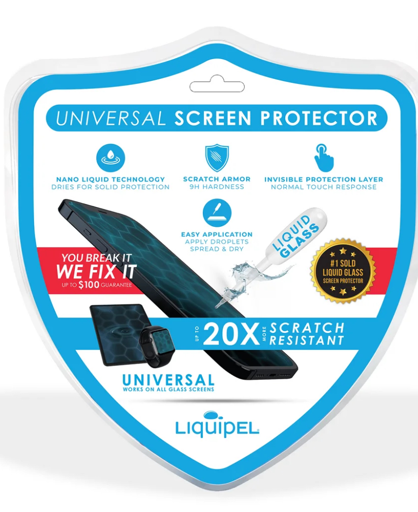 Liquipel Universal Liquid Glass Screen Protection - 100 dollar Screen Repair Guarantee